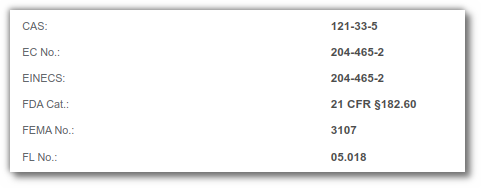 Chimical identifiers