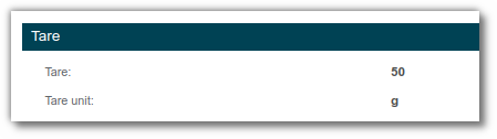 Tare