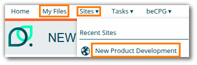 Create a product in a collaborative site