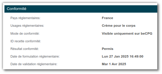 Aspect conformité Aspect conformité