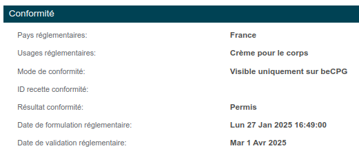 Aspect conformité