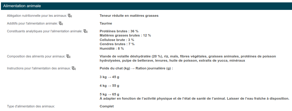 Nutrition Animale