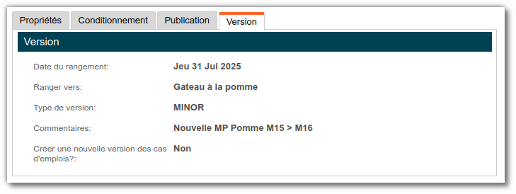 Rangement automatique