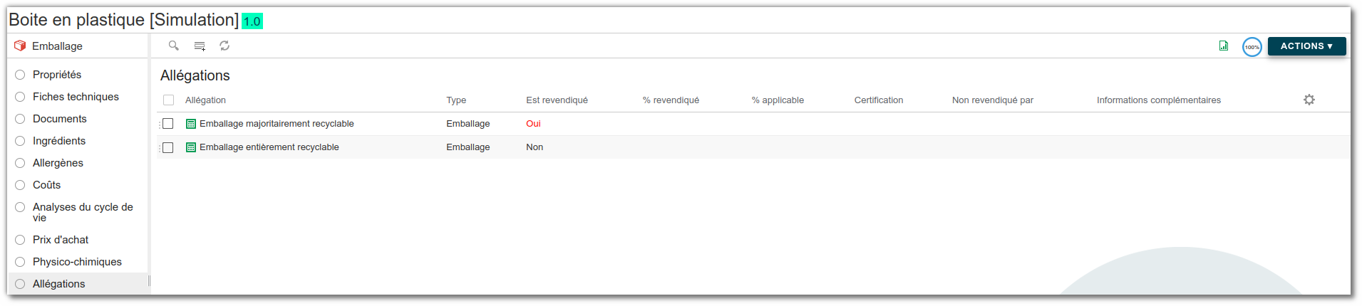 Allégation "Emballage majoritairement recyclable" et "Emballage entièrement recyclable"
